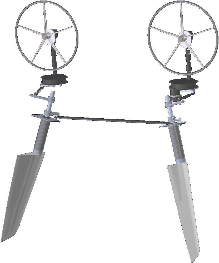 Examples of wheel steered boats