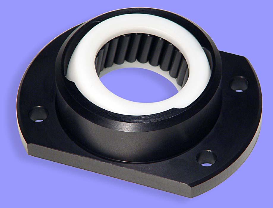 detail view of Jefa flange bearing